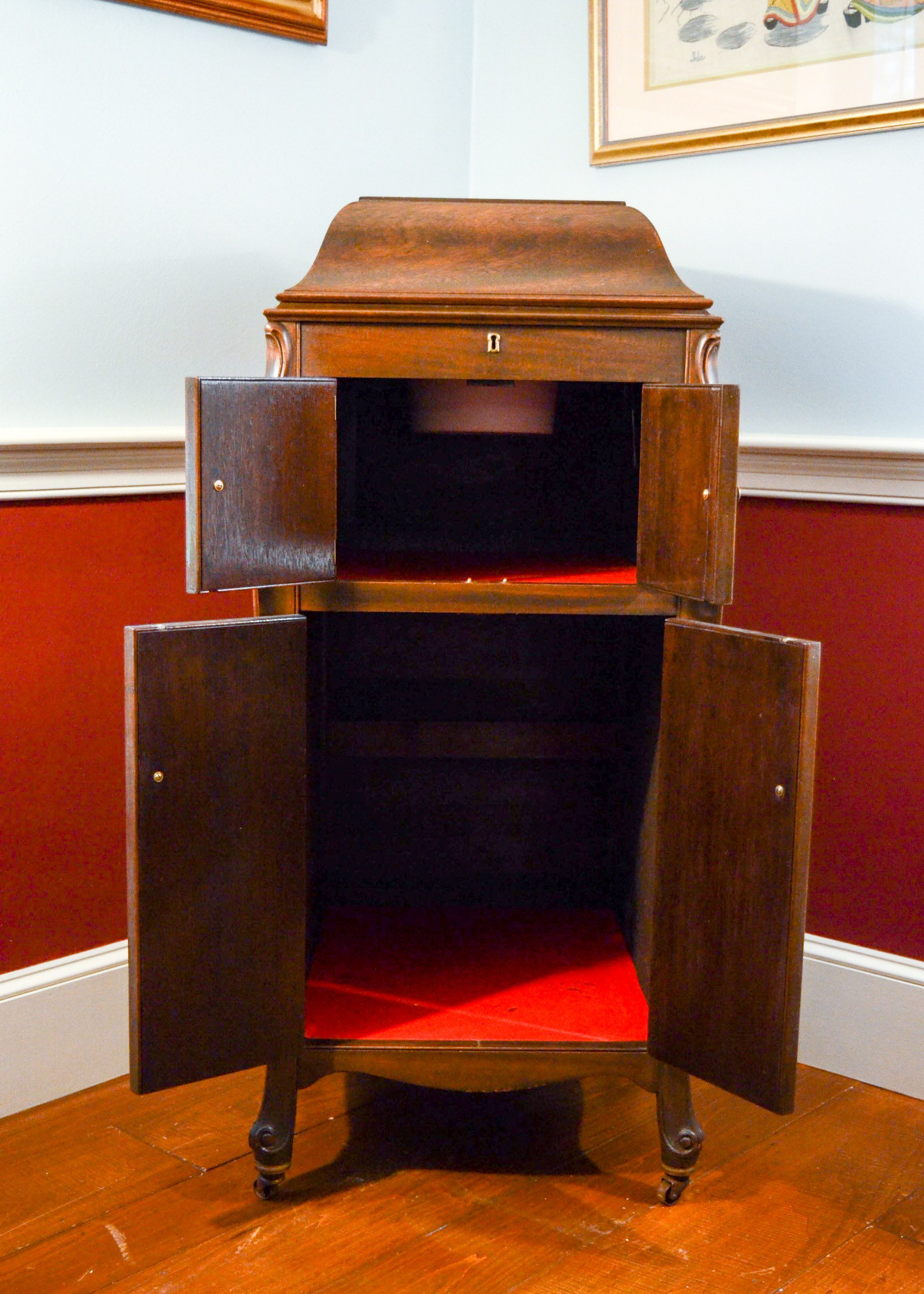 Antique Converted Gramophone Liquor Cabinet