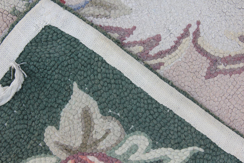 Pair of Vintage Hooked Area Rugs