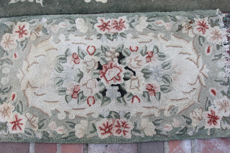 Pair of Vintage Hooked Area Rugs