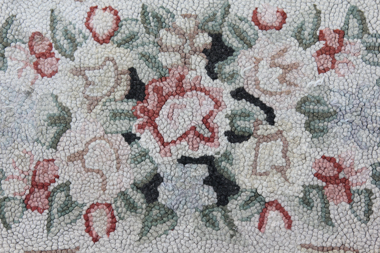 Pair of Vintage Hooked Area Rugs