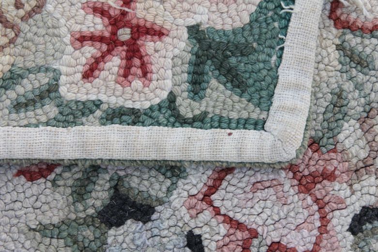 Pair of Vintage Hooked Area Rugs