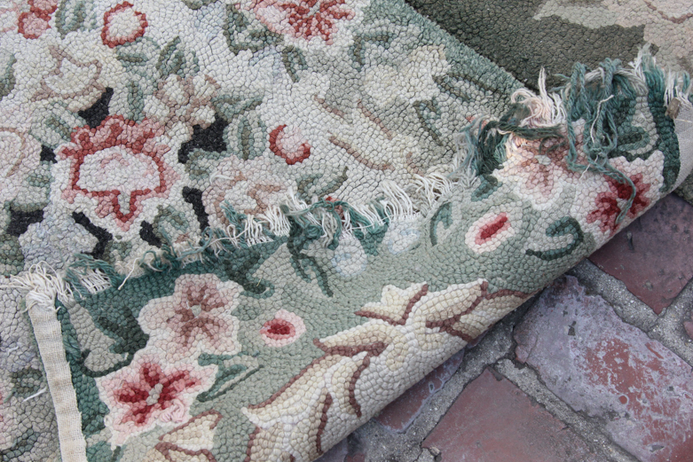 Pair of Vintage Hooked Area Rugs