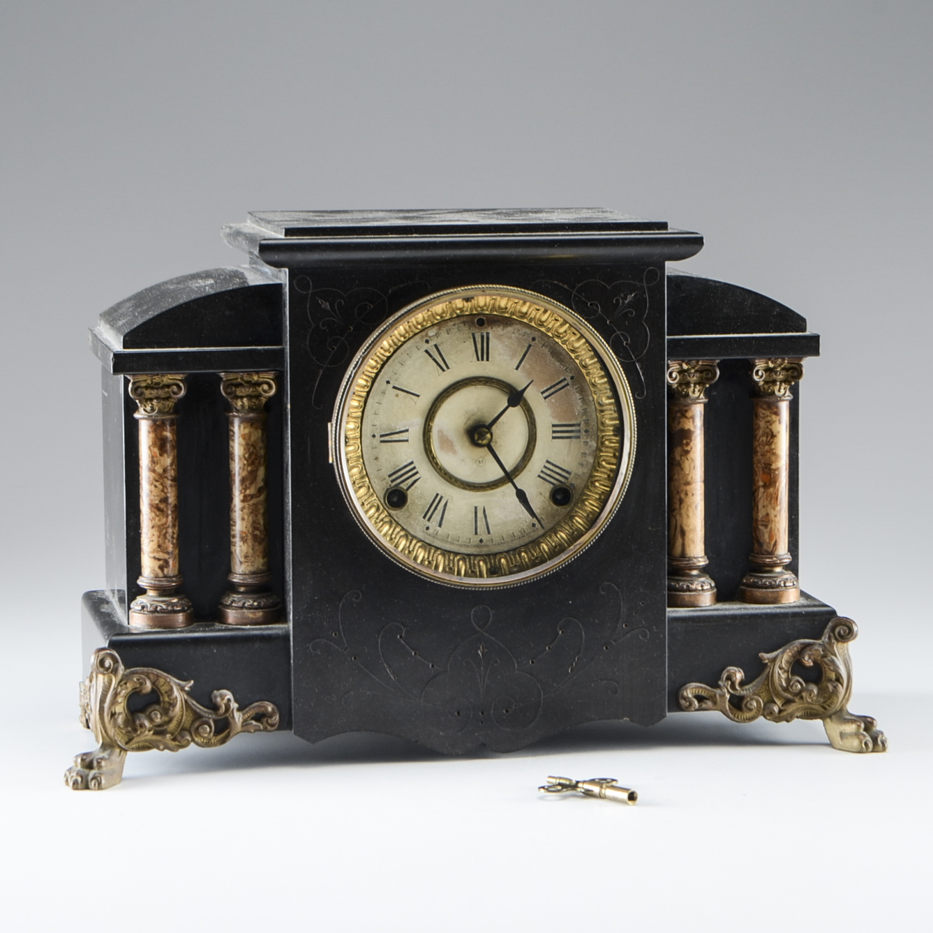 Antique Seth Thomas Co. "Adamantine" Mantel Clock