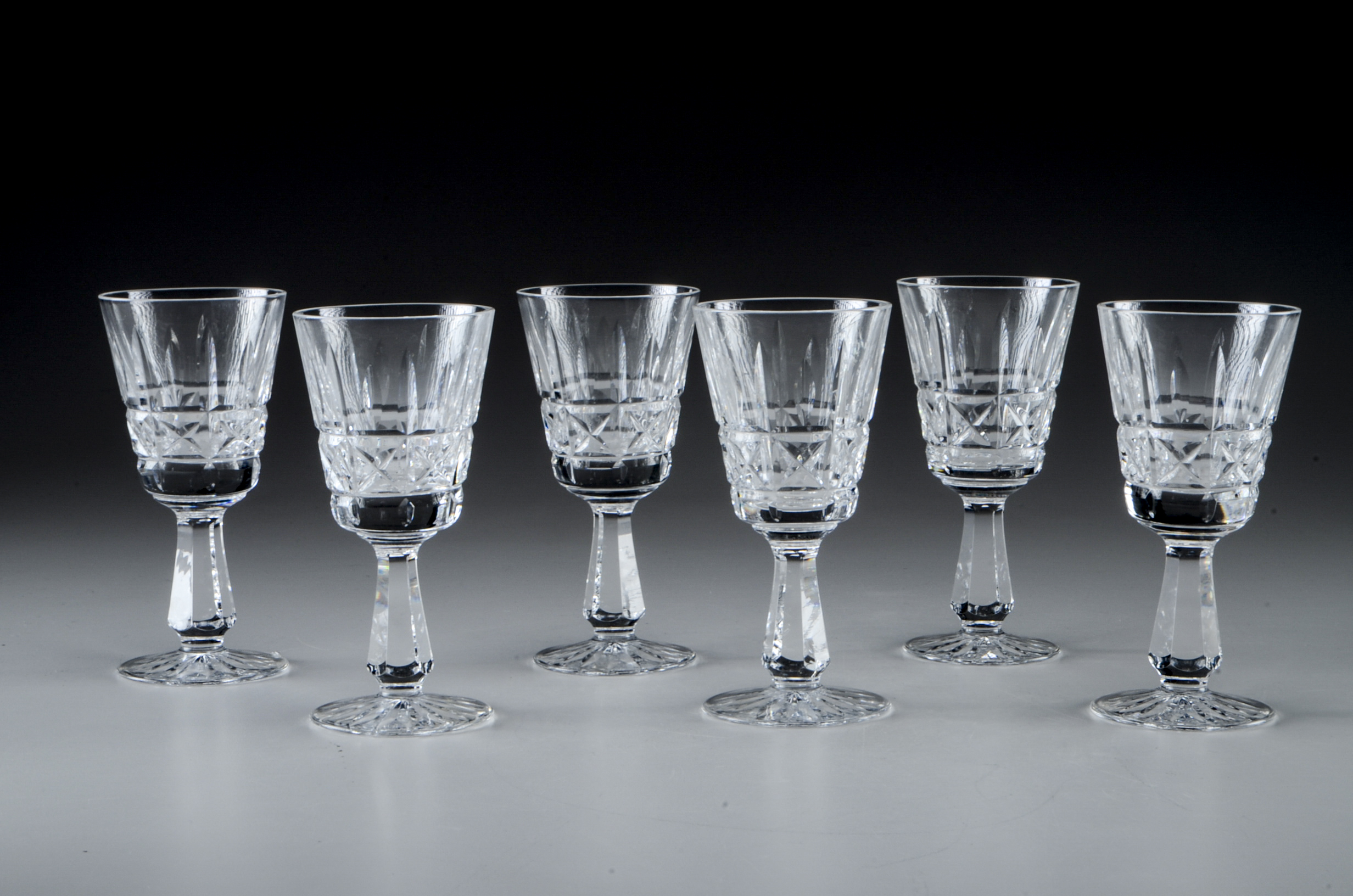Waterford Crystal Set Of "Kylemore" Cordial And Brandy Glasses