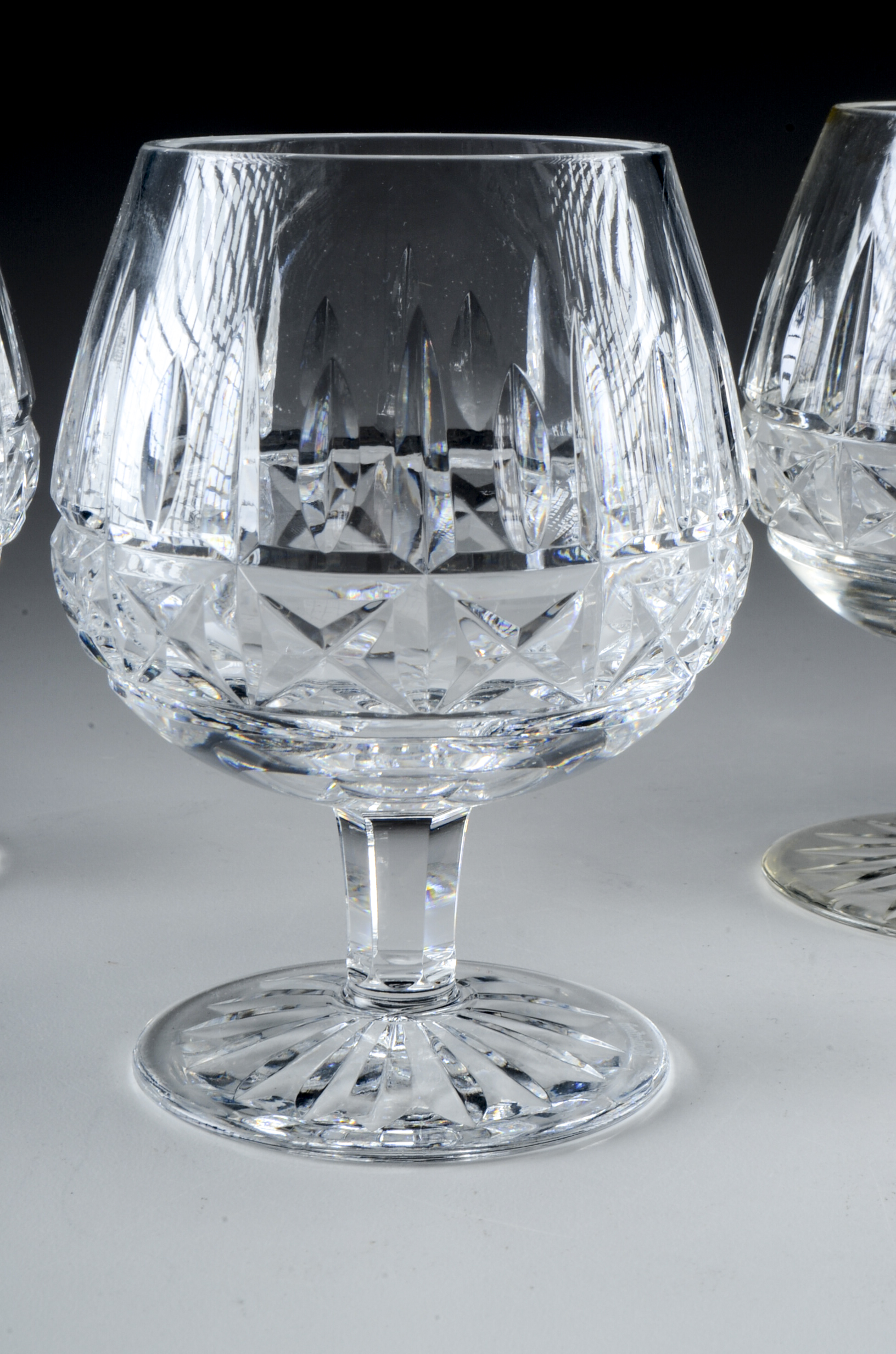 Waterford Crystal Set Of "Kylemore" Cordial And Brandy Glasses