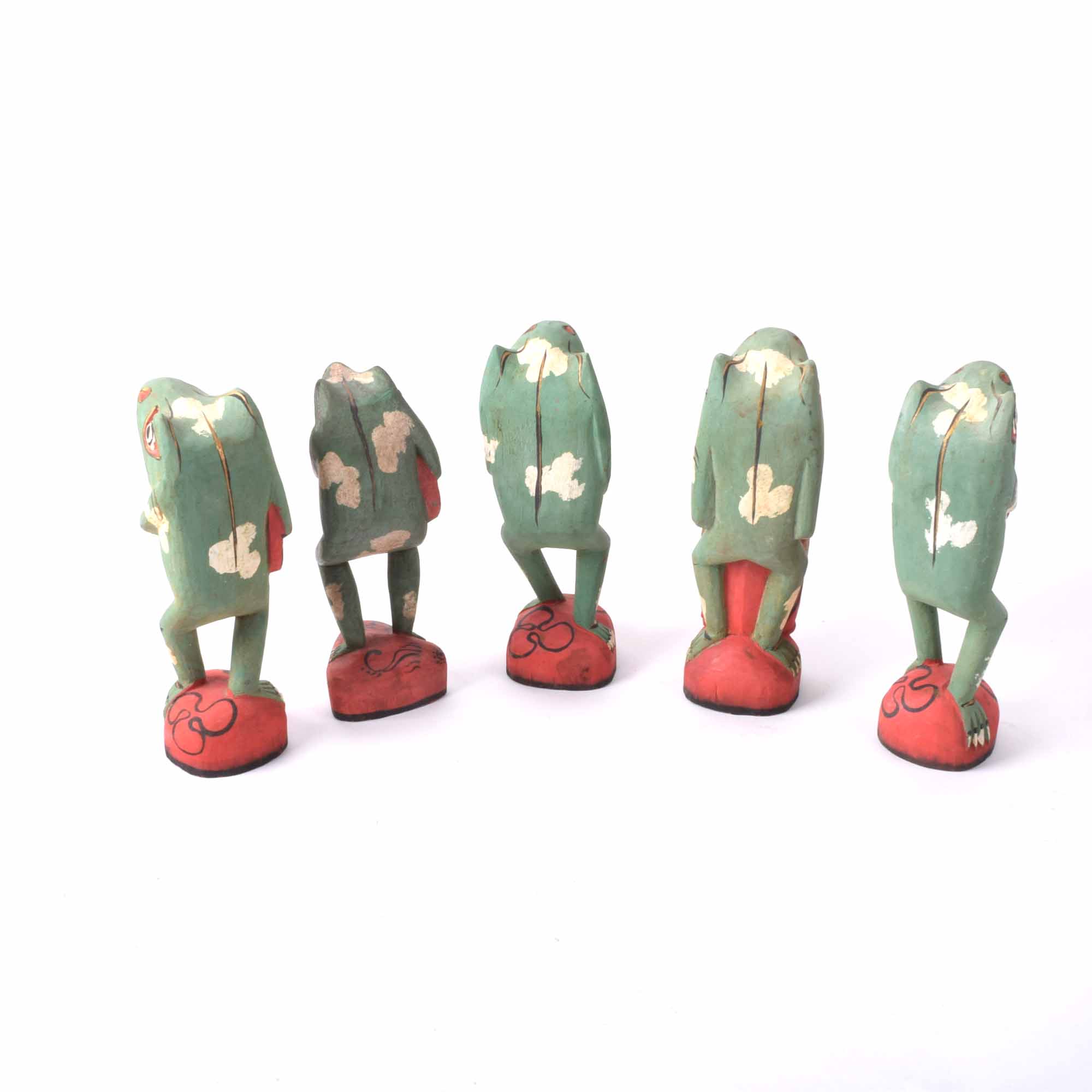 Folk Art Frogs Playing Instruments