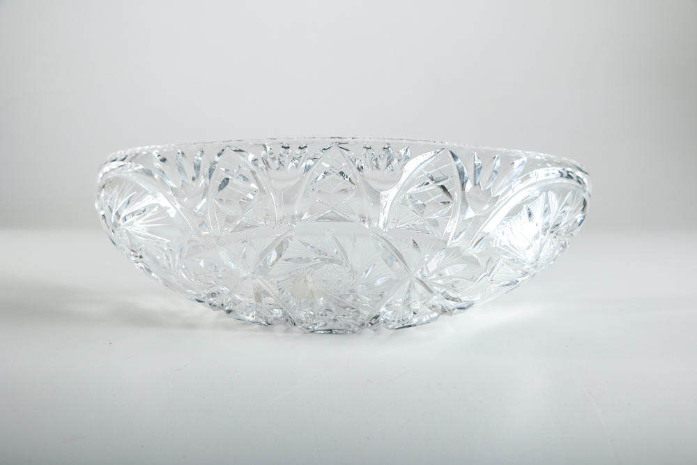 Vintage Bohemian Crystal Pickle Dishes
