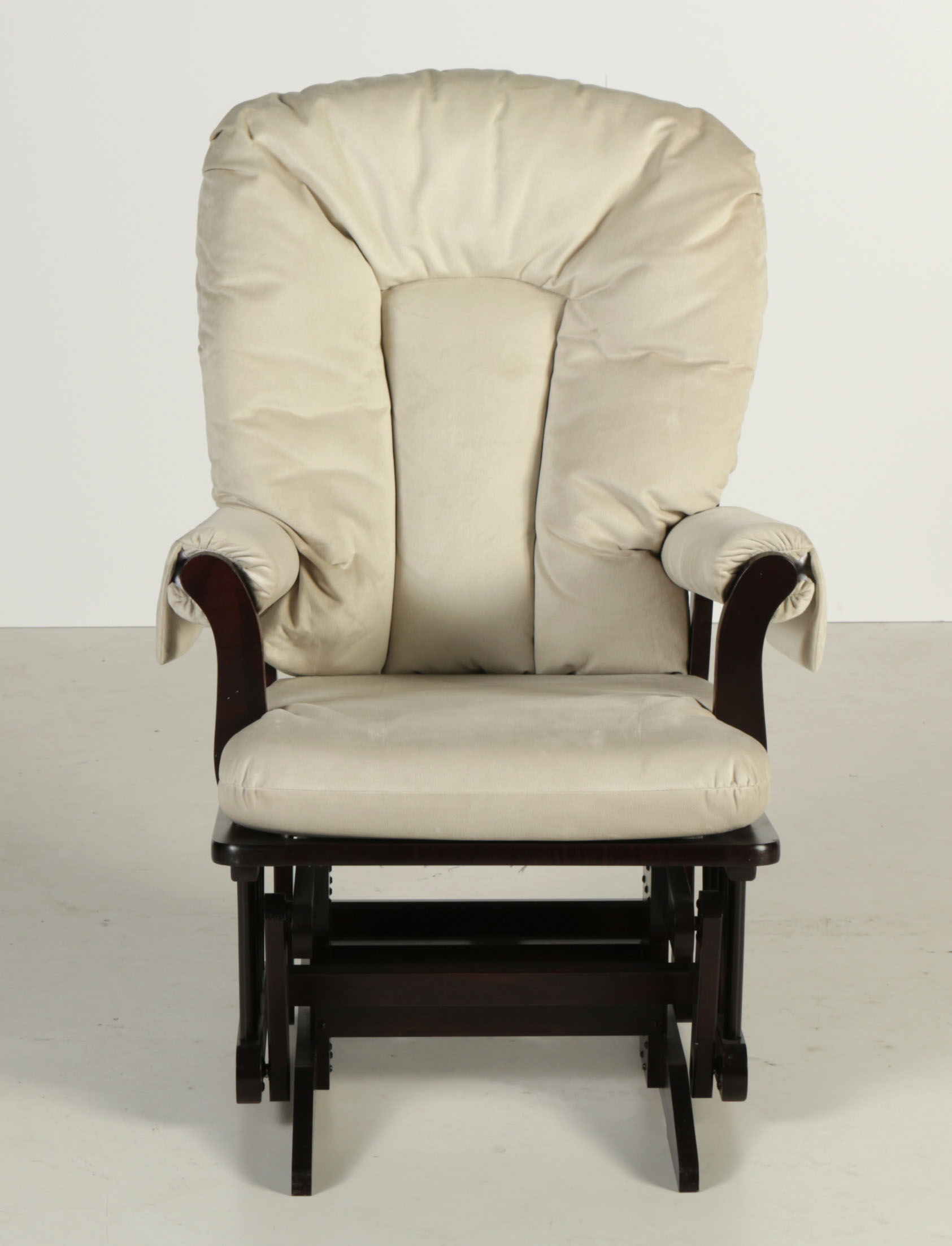 Dutailier Wooden Glider Chair with Ottoman