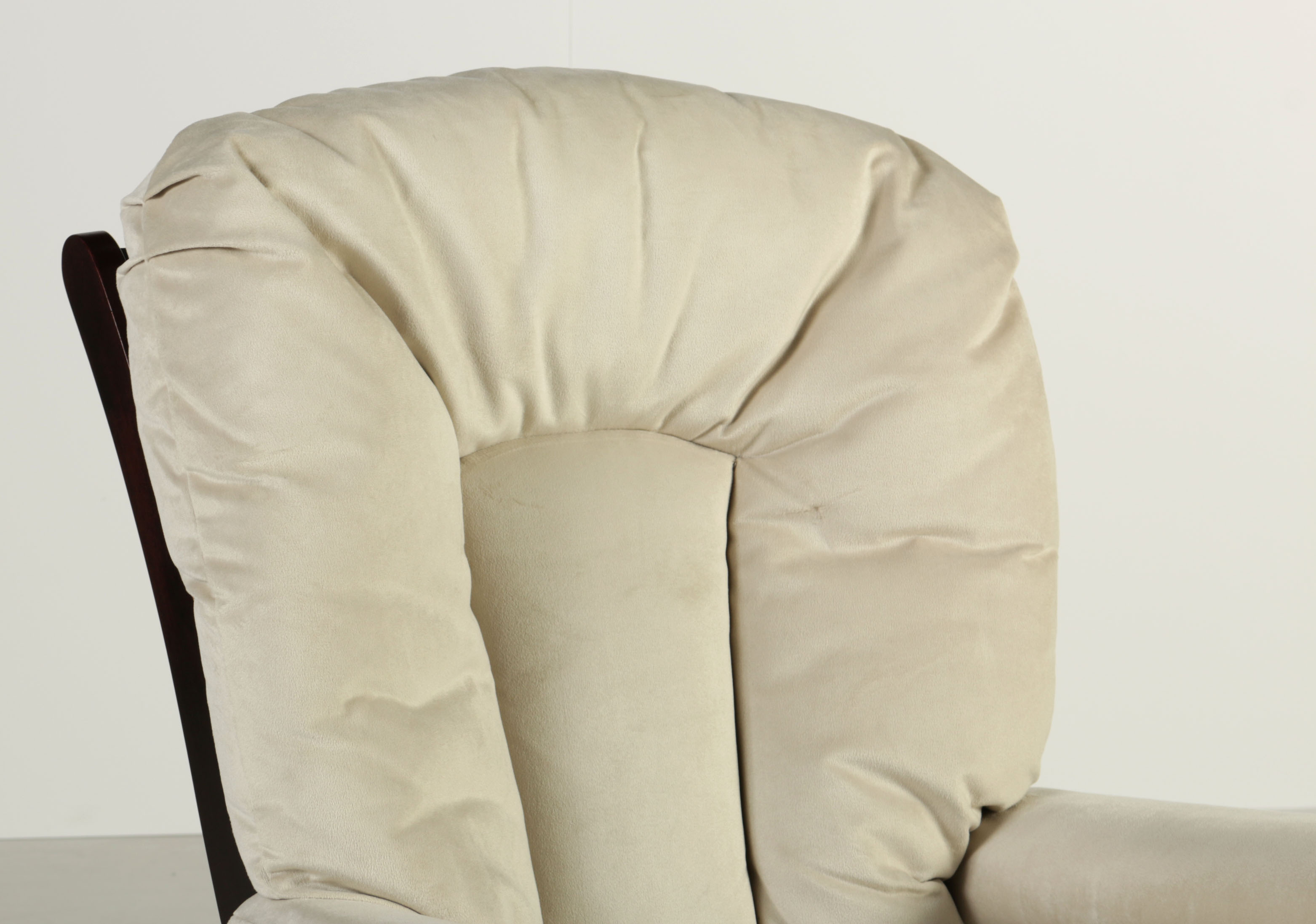 Dutailier Wooden Glider Chair with Ottoman