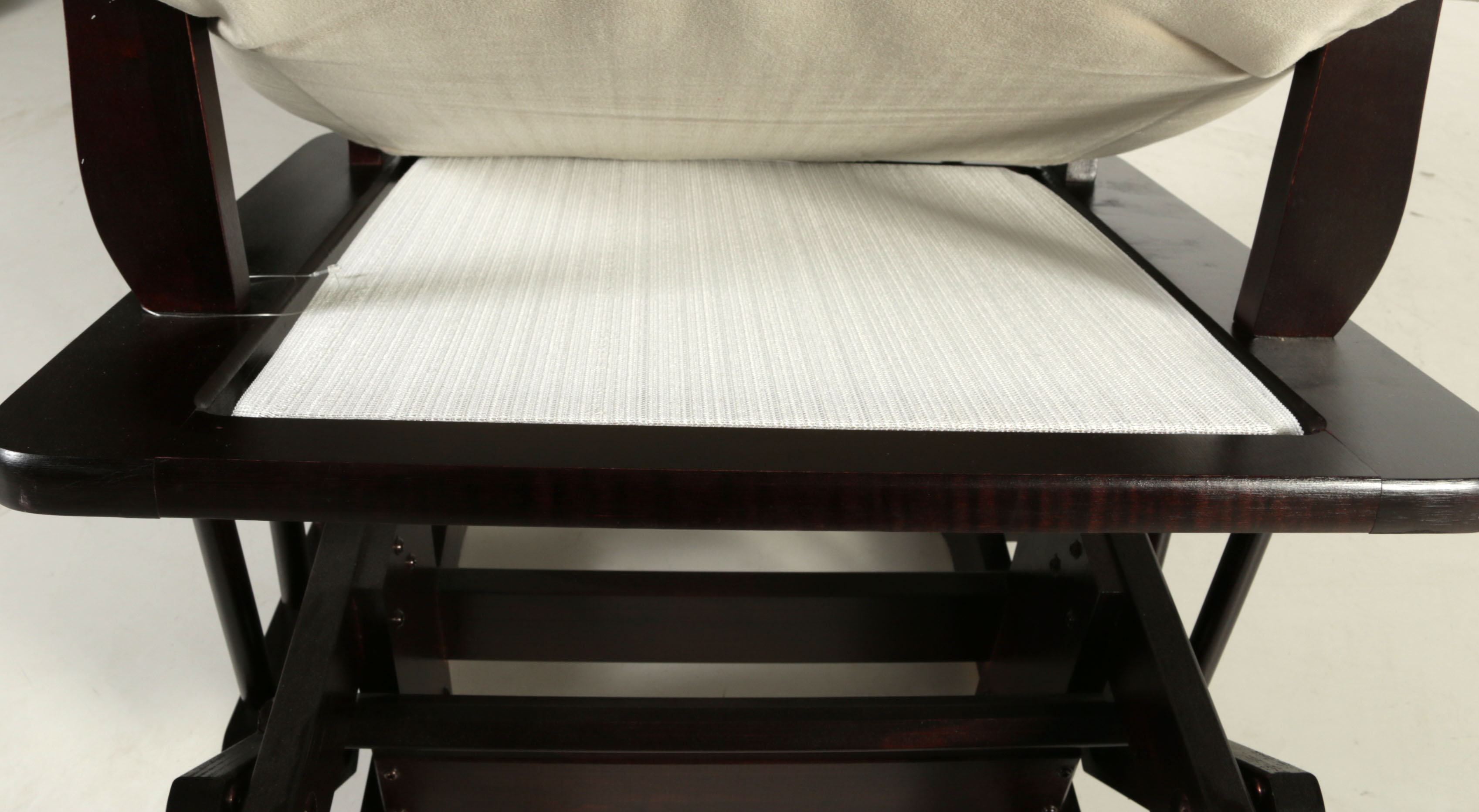 Dutailier Wooden Glider Chair with Ottoman