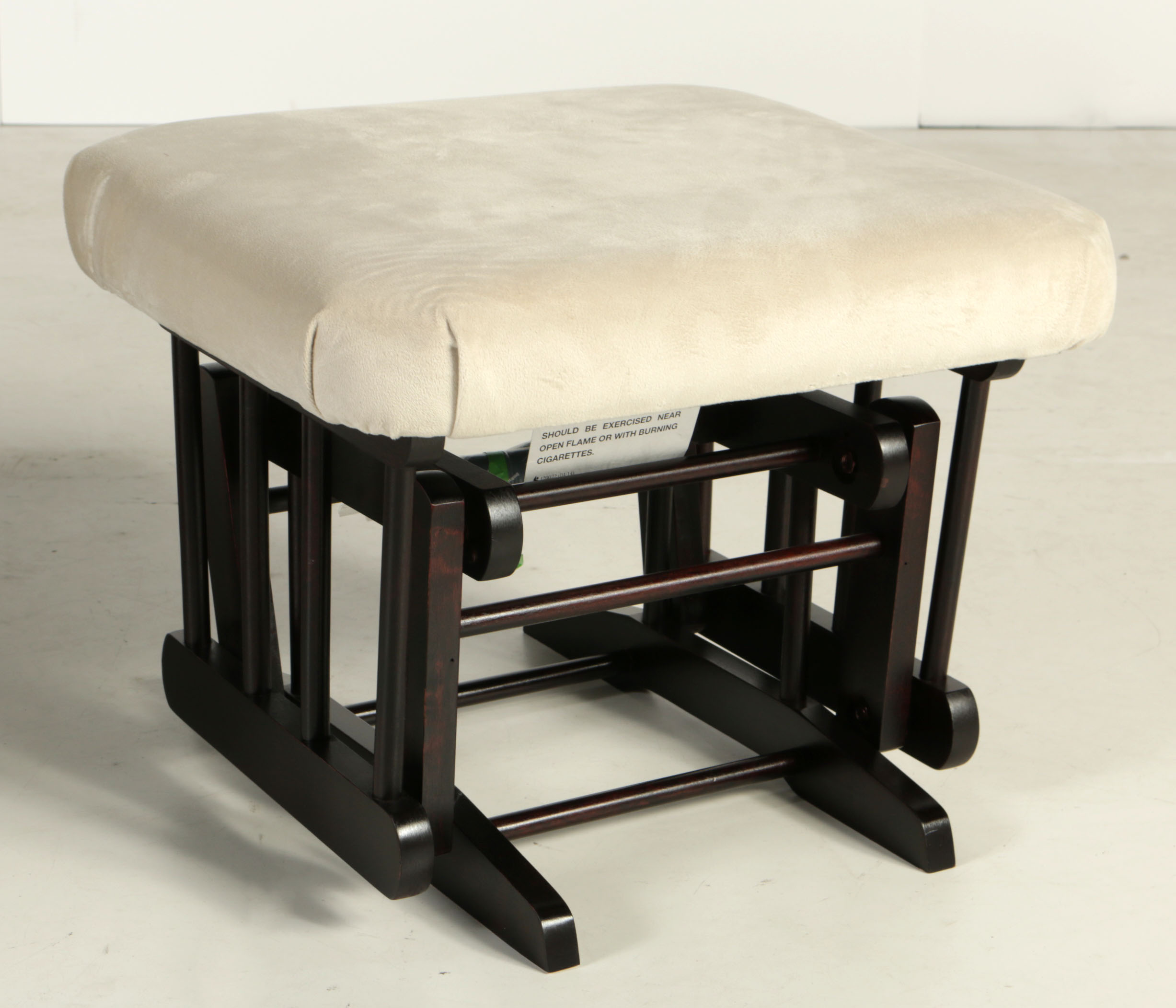 Dutailier Wooden Glider Chair with Ottoman