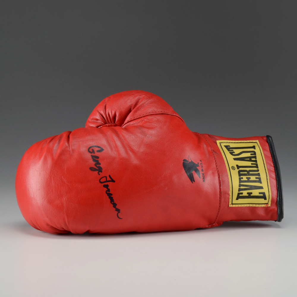 Autographed George Foreman Boxing Glove