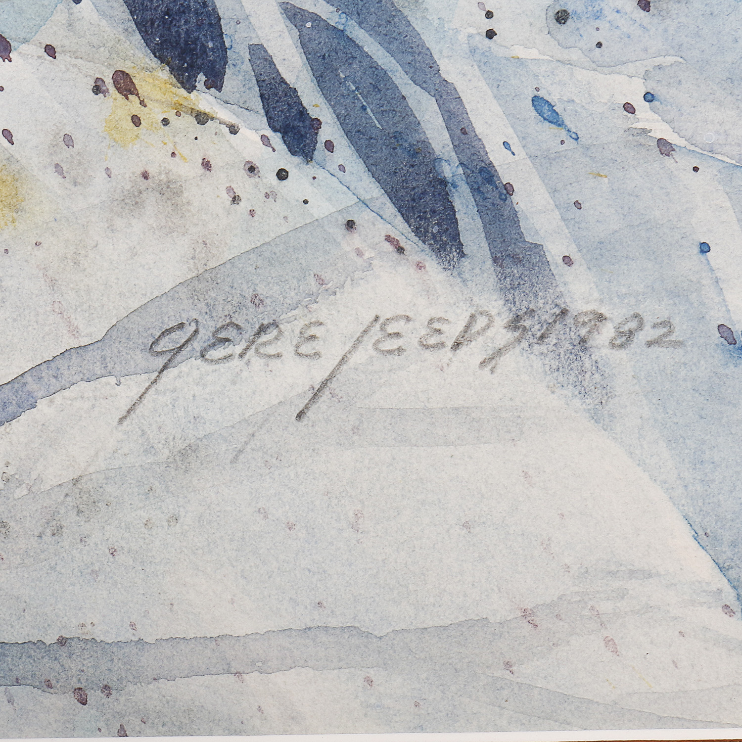 Gere Leeds Signed Watercolor