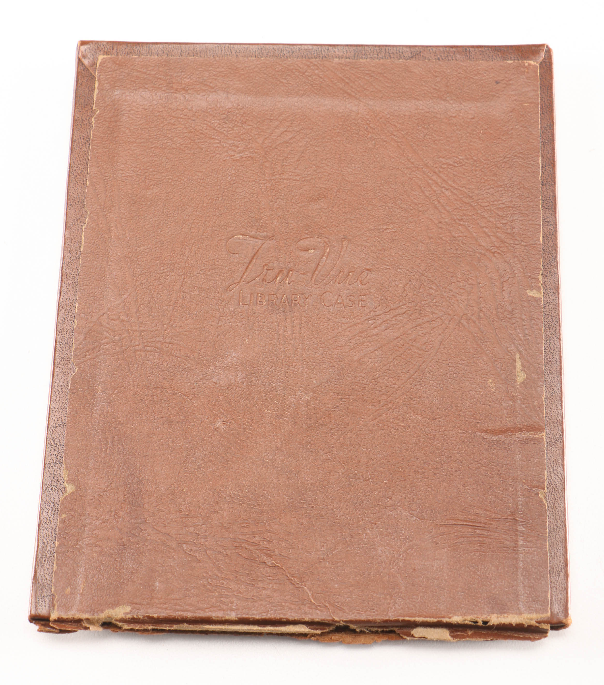 Vintage Tru Vue Viewer with Films in Library Case