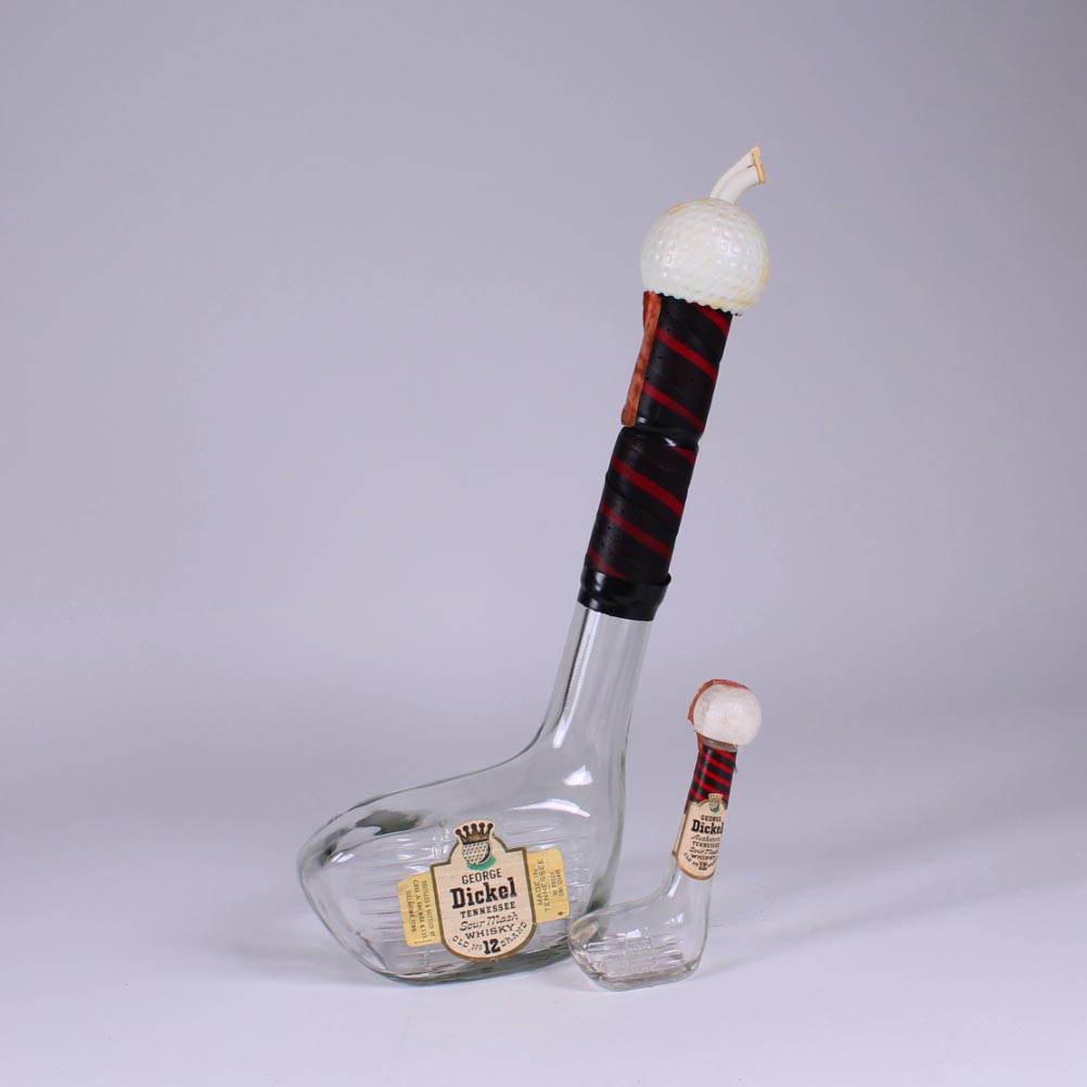 George Dickel Glass Golf Club Decanters