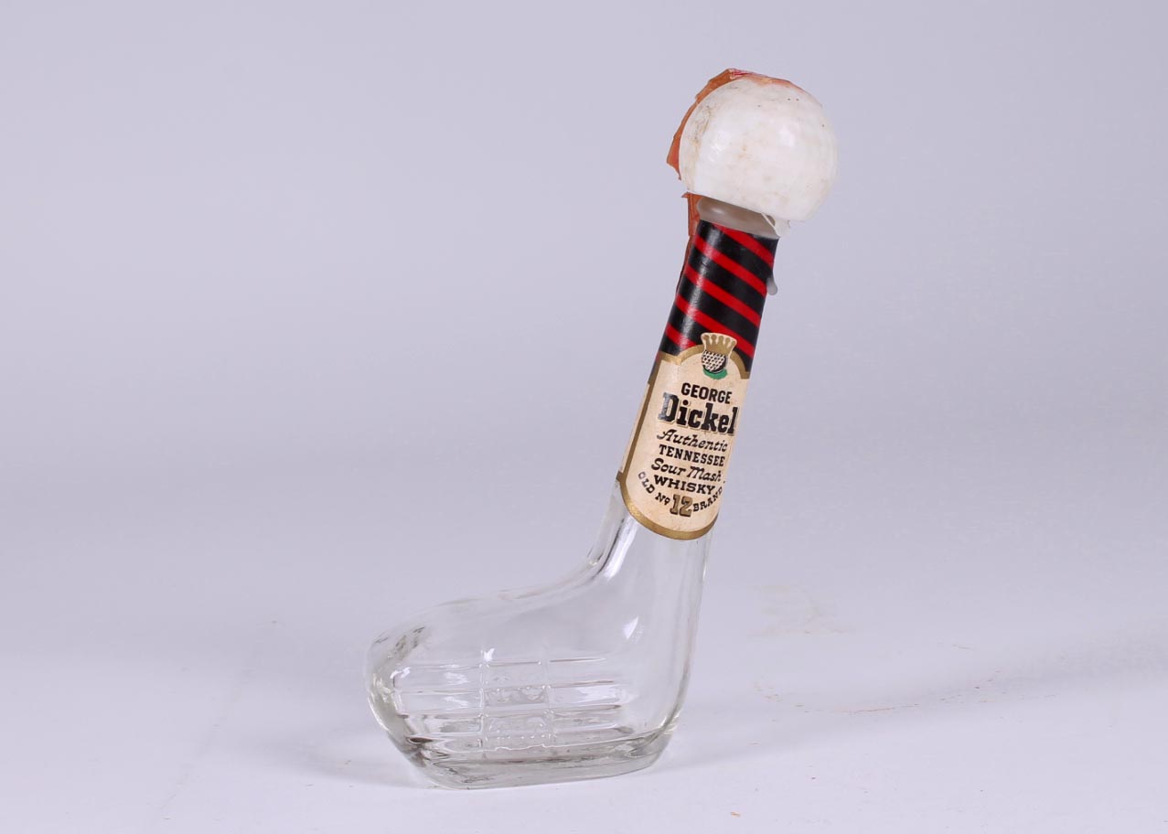 George Dickel Glass Golf Club Decanters
