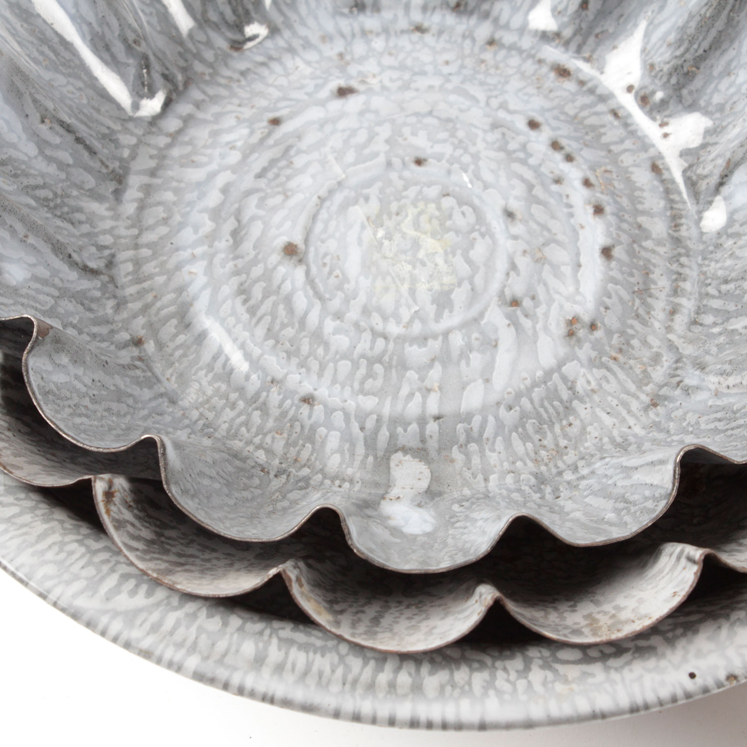 Vintage Gray Granite Ware Selection