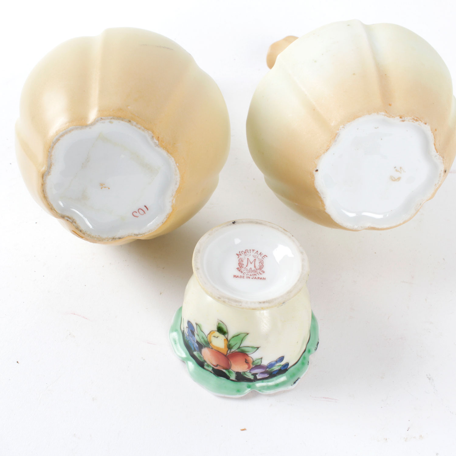 Three Vintage Porcelain Vessels