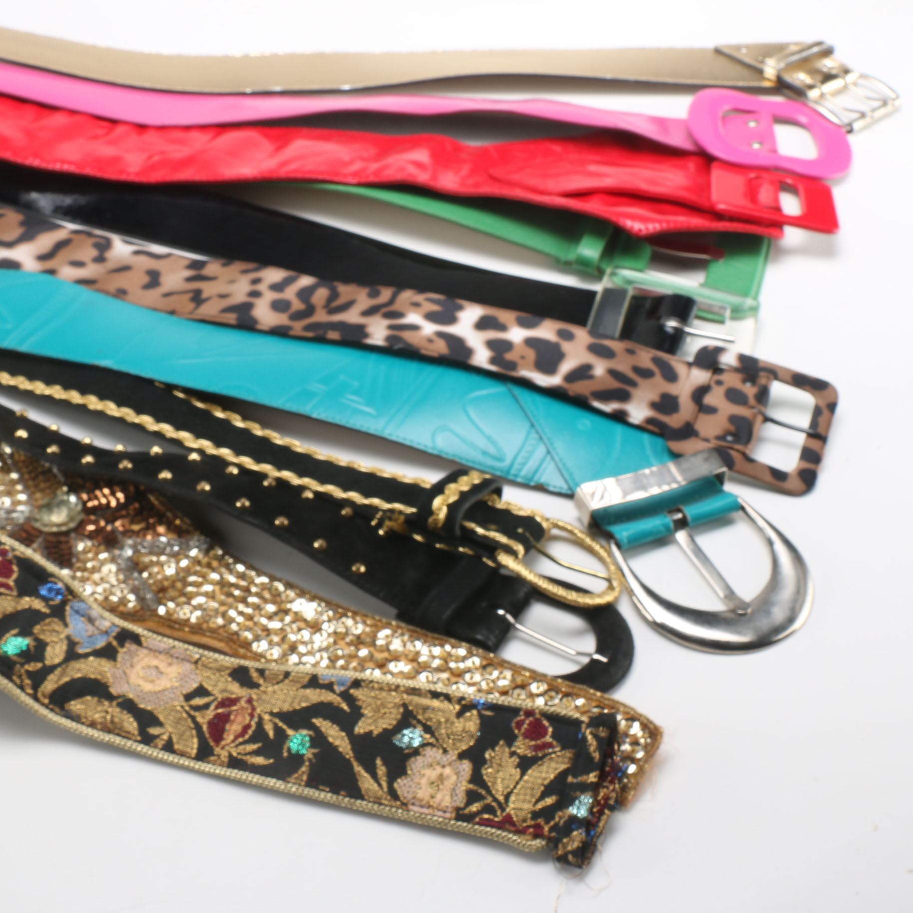 Assortment of Vintage Women's Belts Including Ginnie Johansen