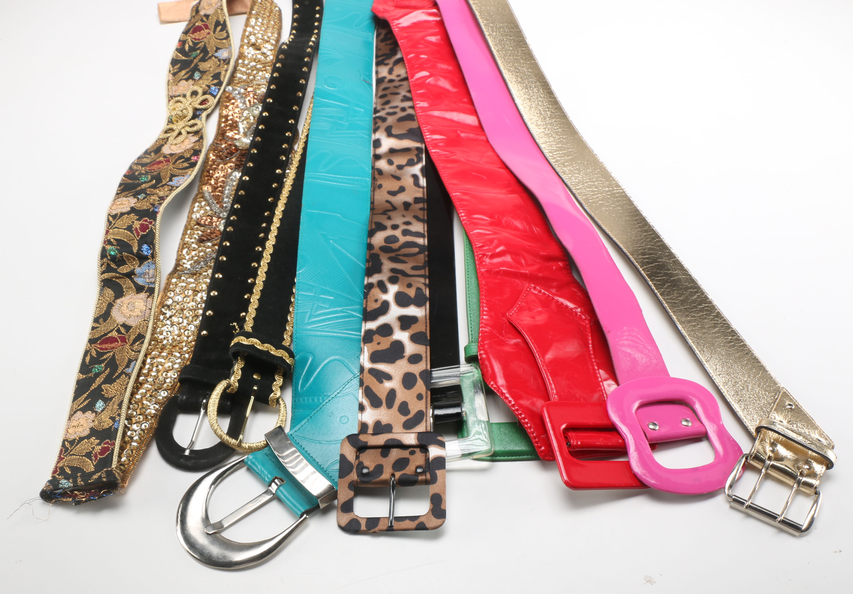 Assortment of Vintage Women's Belts Including Ginnie Johansen