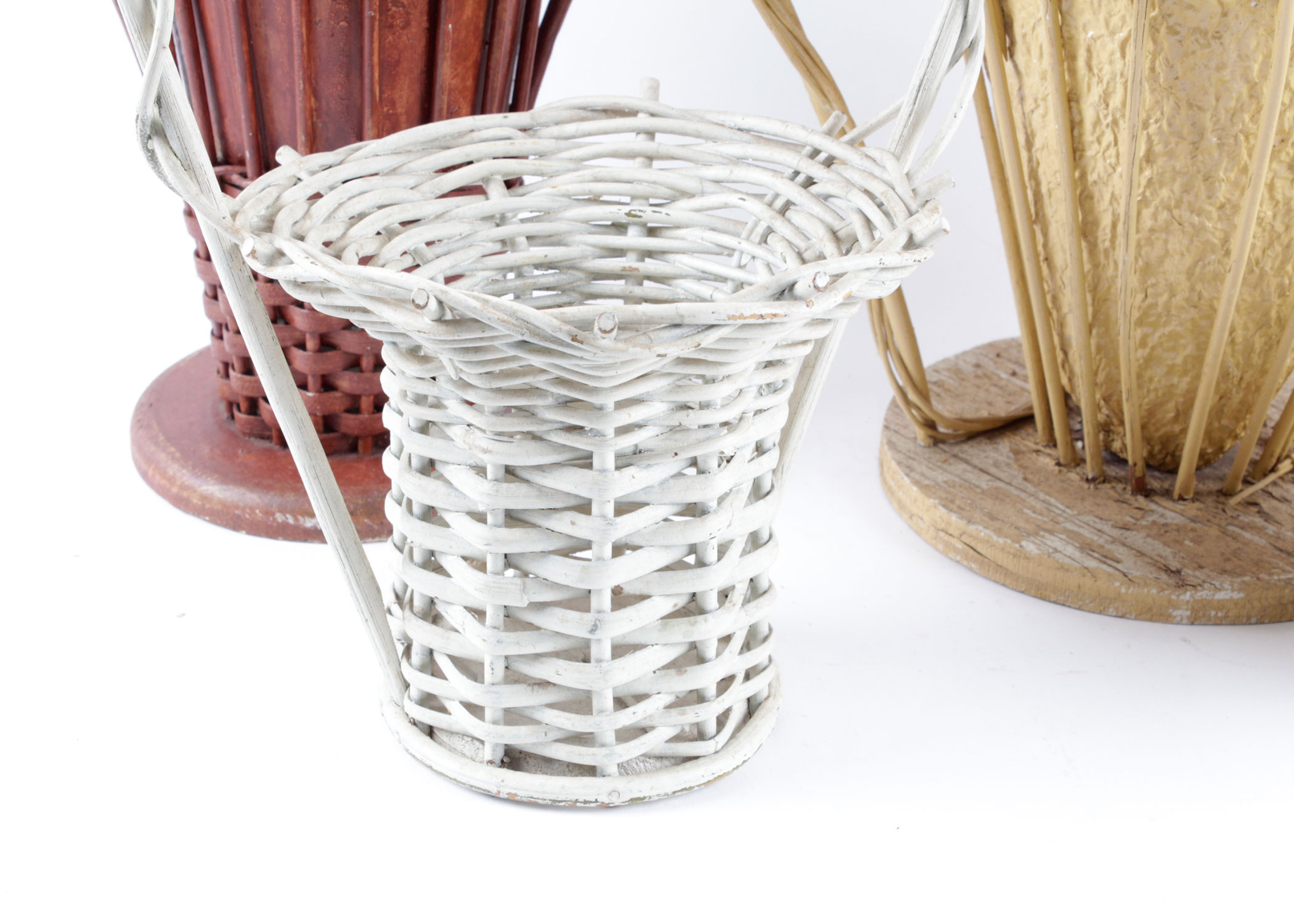 Selection of Antique Wicker Baskets