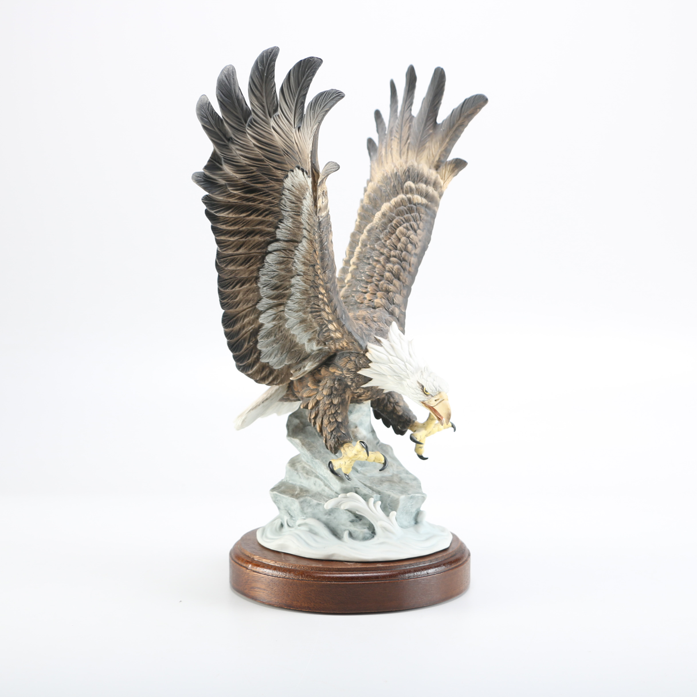 Gorham Bald Eagle Sculpture with Wood Base | EBTH