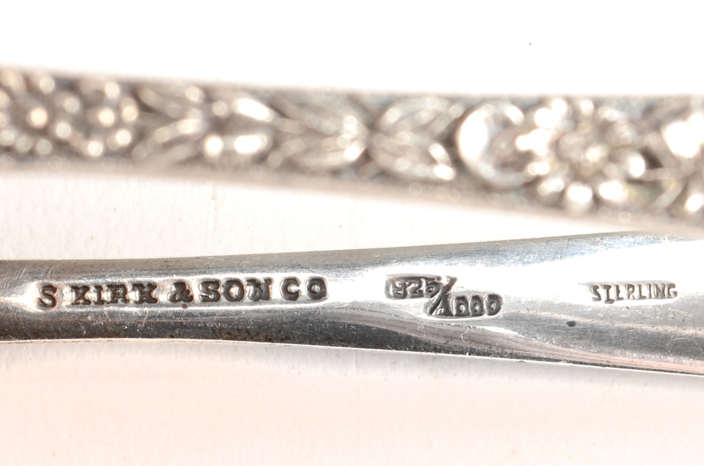 S Kirk & Son Sterling Spoons and Tongs