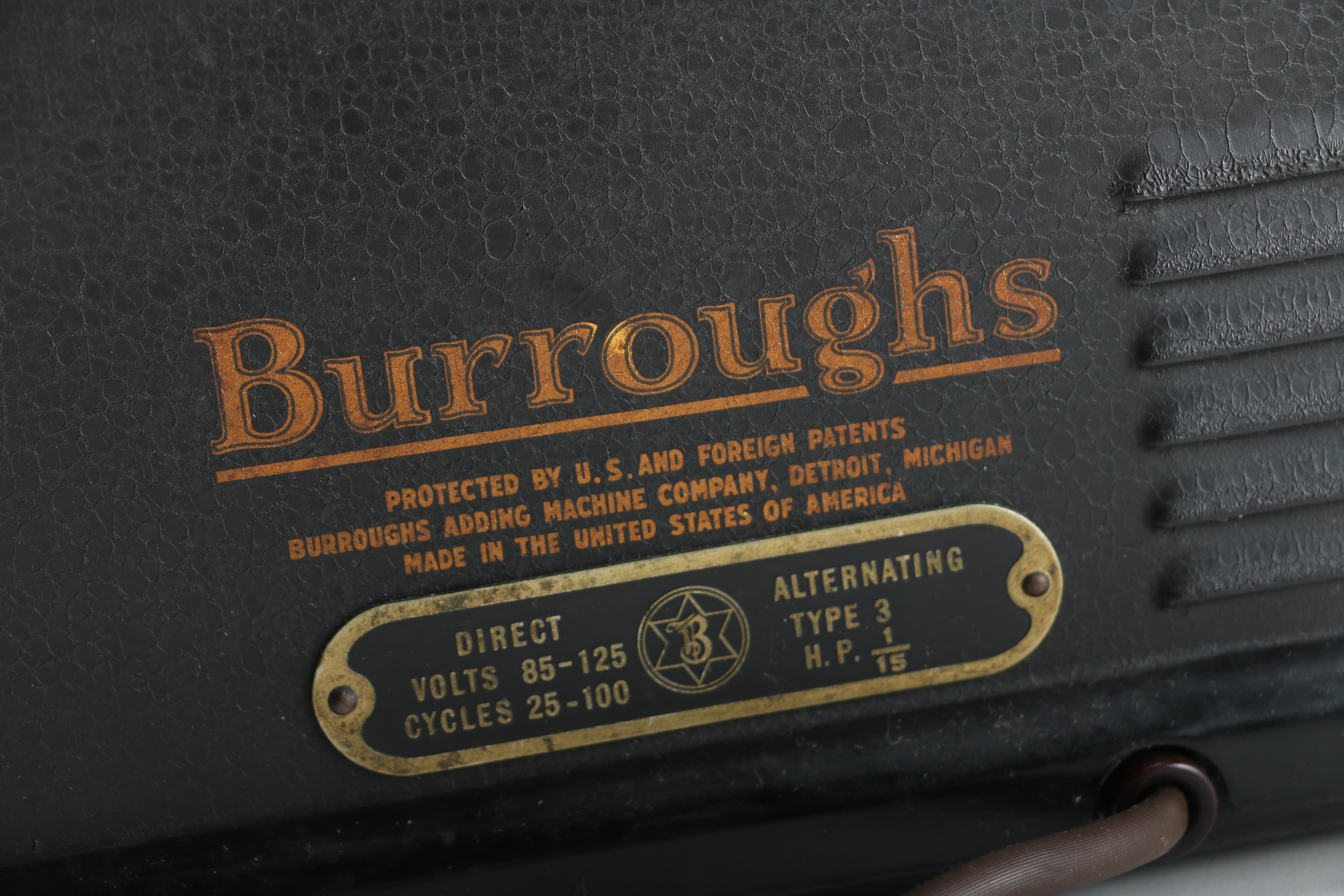 1920's Vintage Burroughs Adding Machine