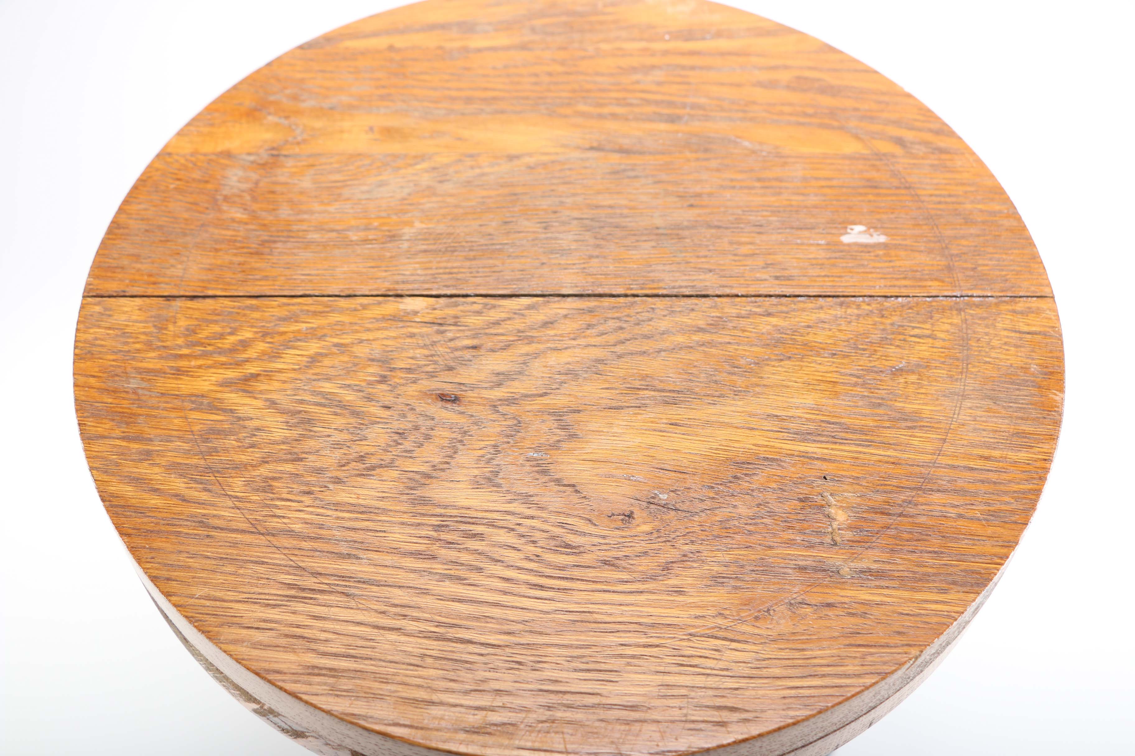 Vintage Oak Pedestal Table