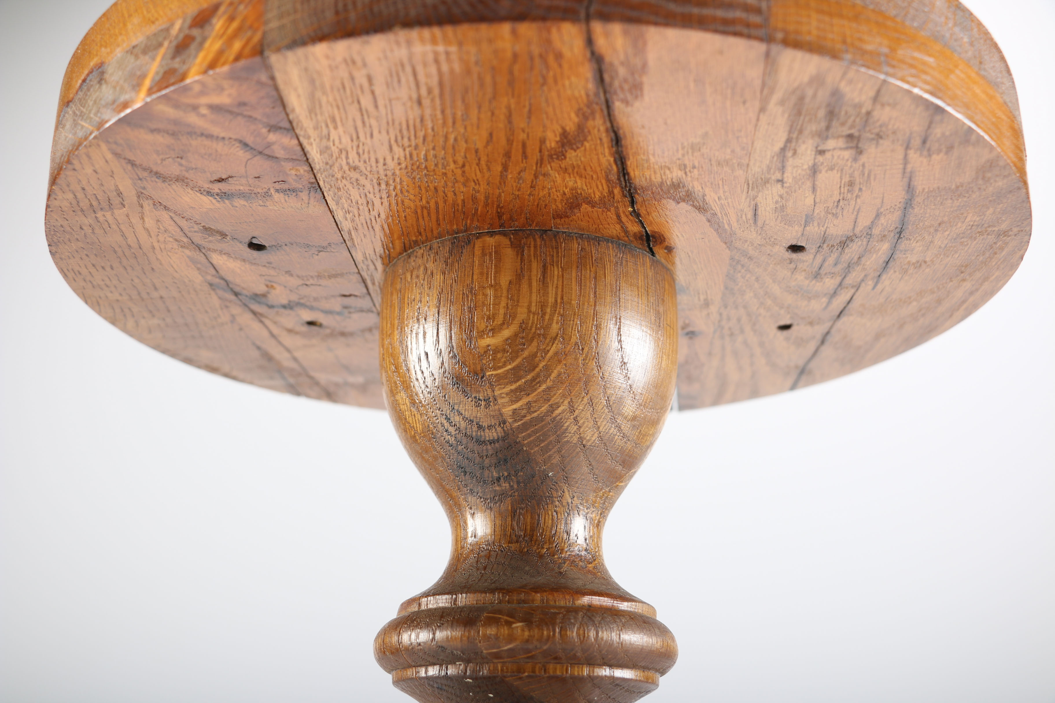 Vintage Oak Pedestal Table