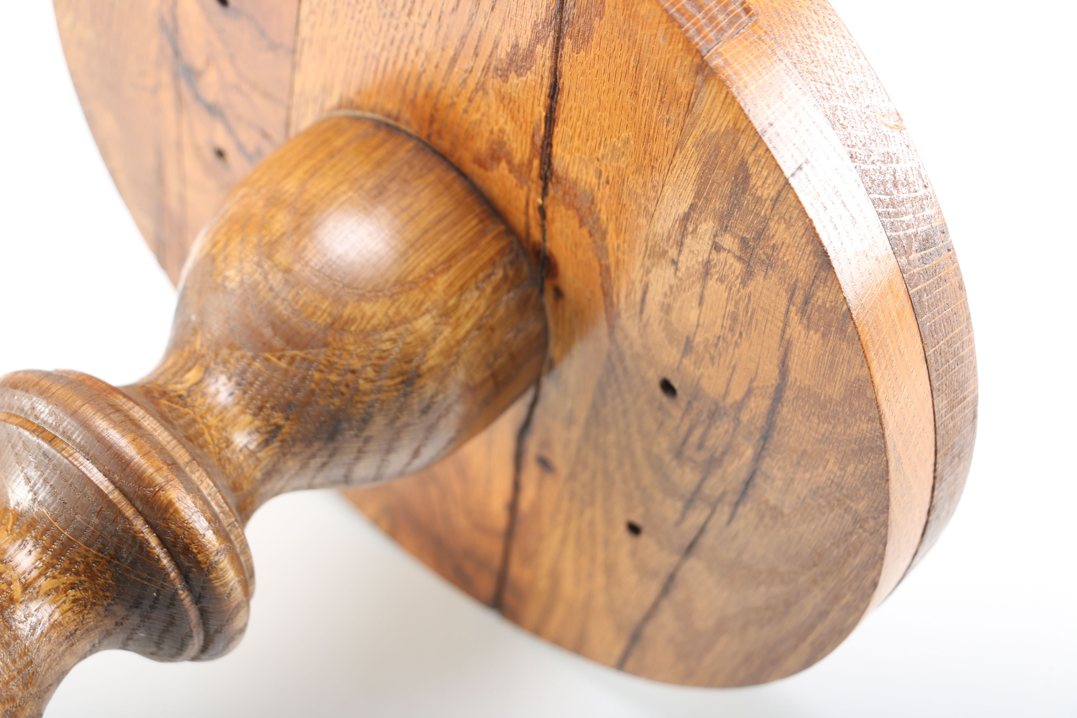 Vintage Oak Pedestal Table