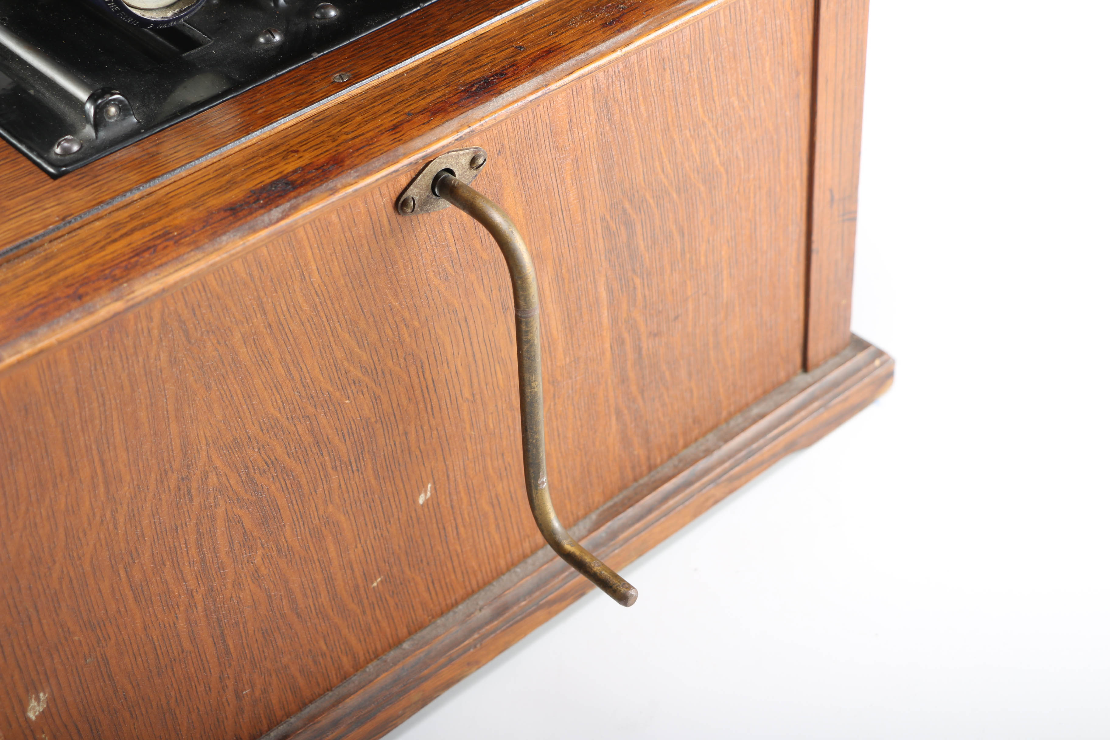 Antique Thomas Edison Amberola Phonograph with Cylinders