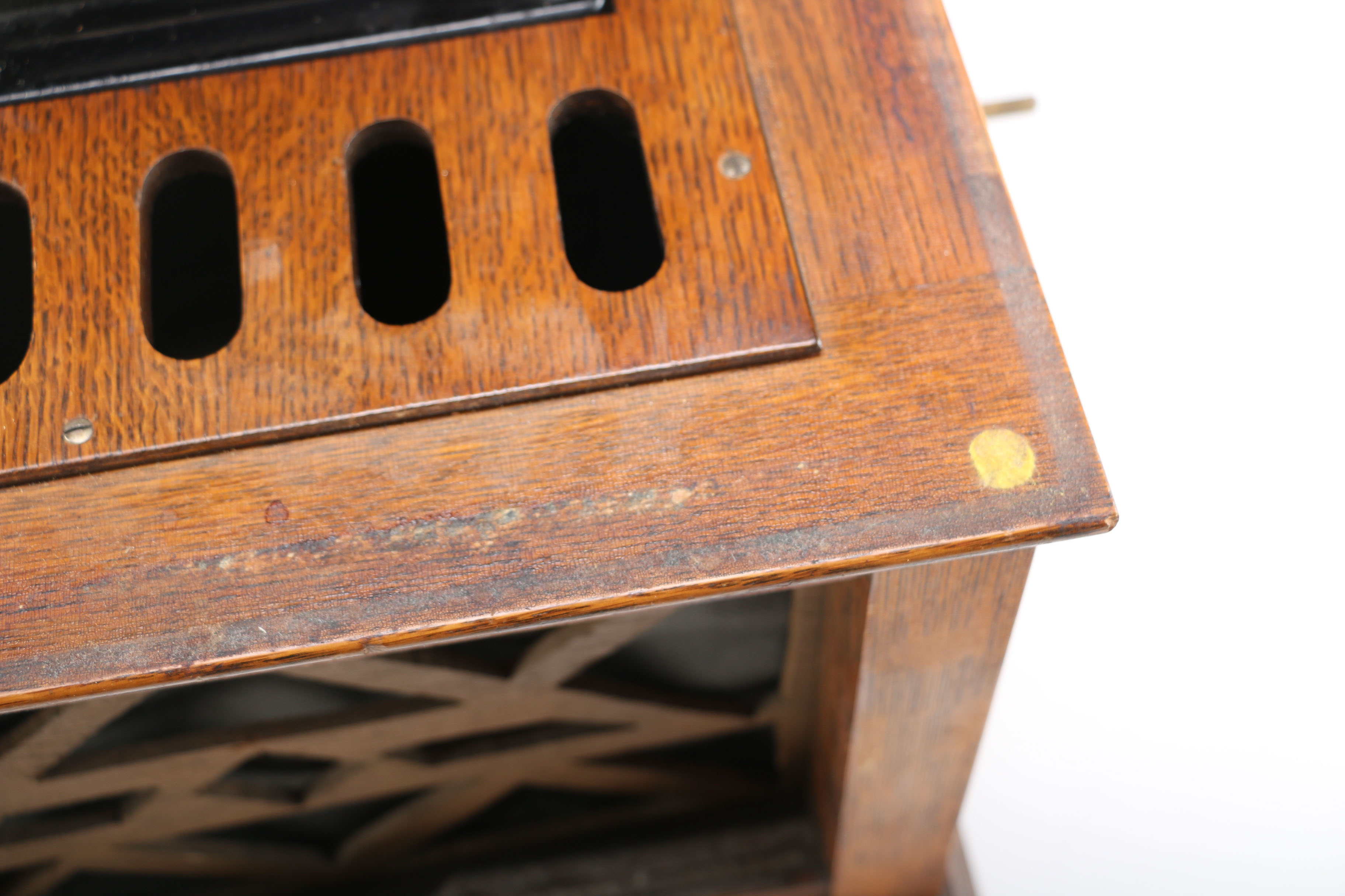 Antique Thomas Edison Amberola Phonograph with Cylinders
