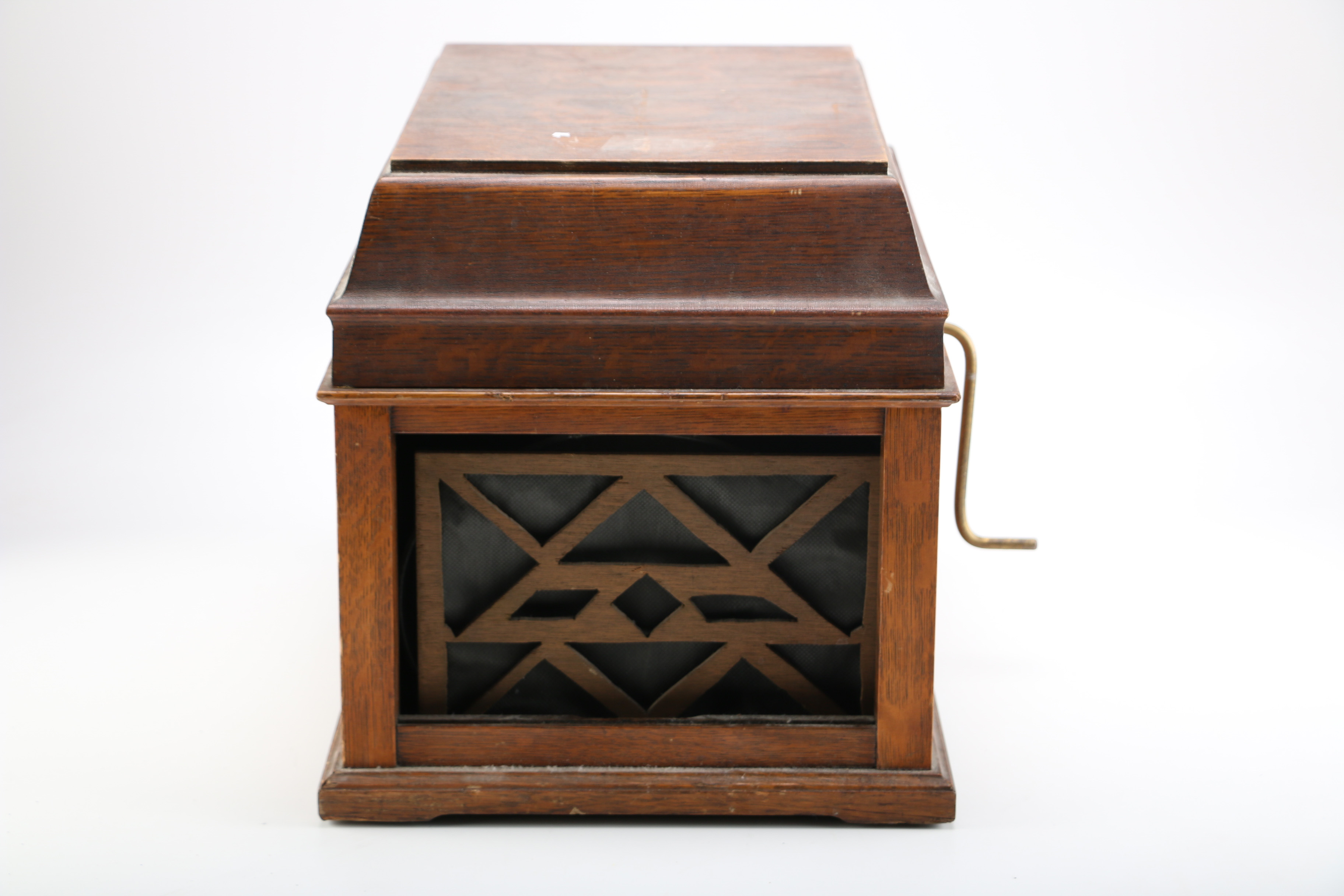 Antique Thomas Edison Amberola Phonograph with Cylinders