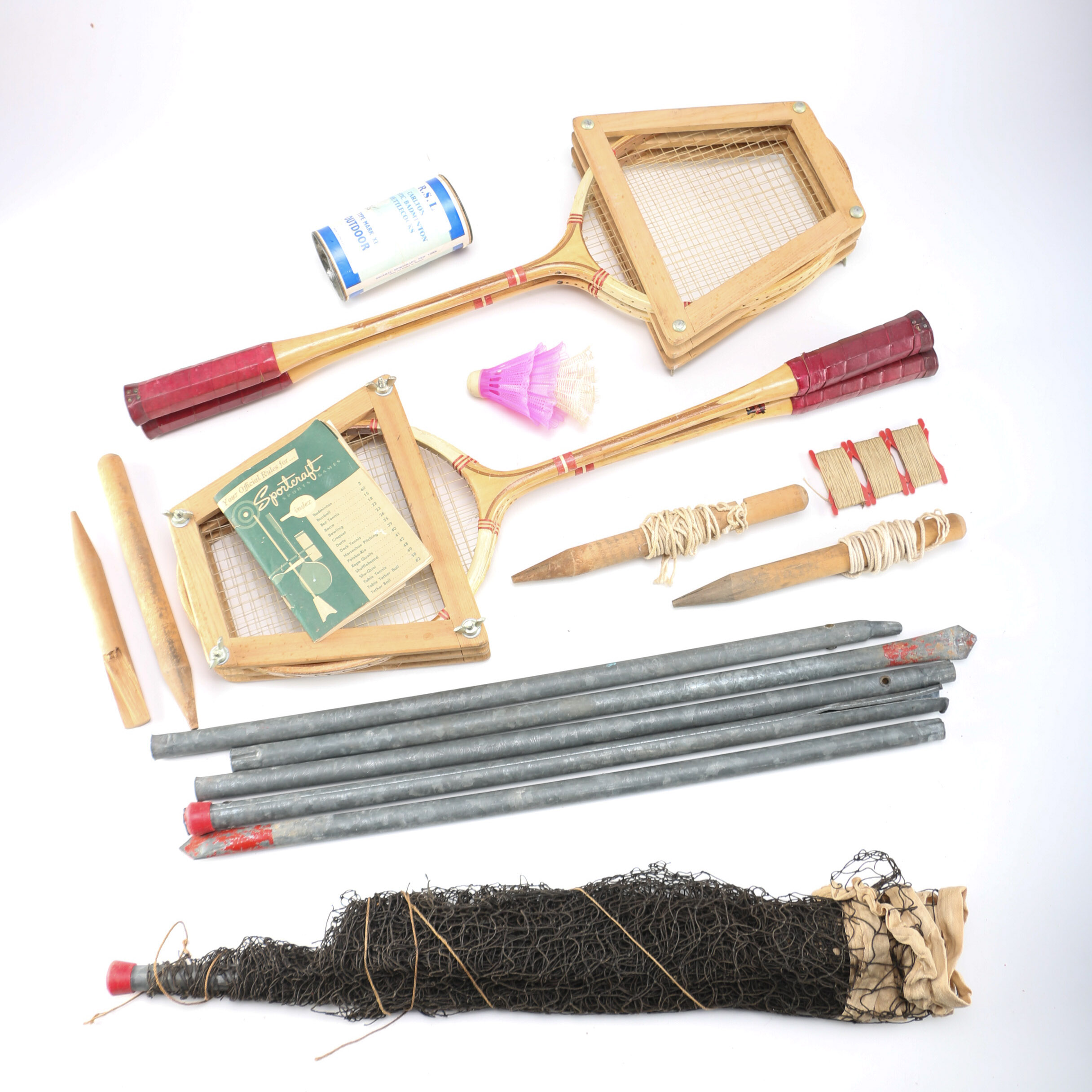 1940's Sportcraft Vintage Badminton Set in Original Box