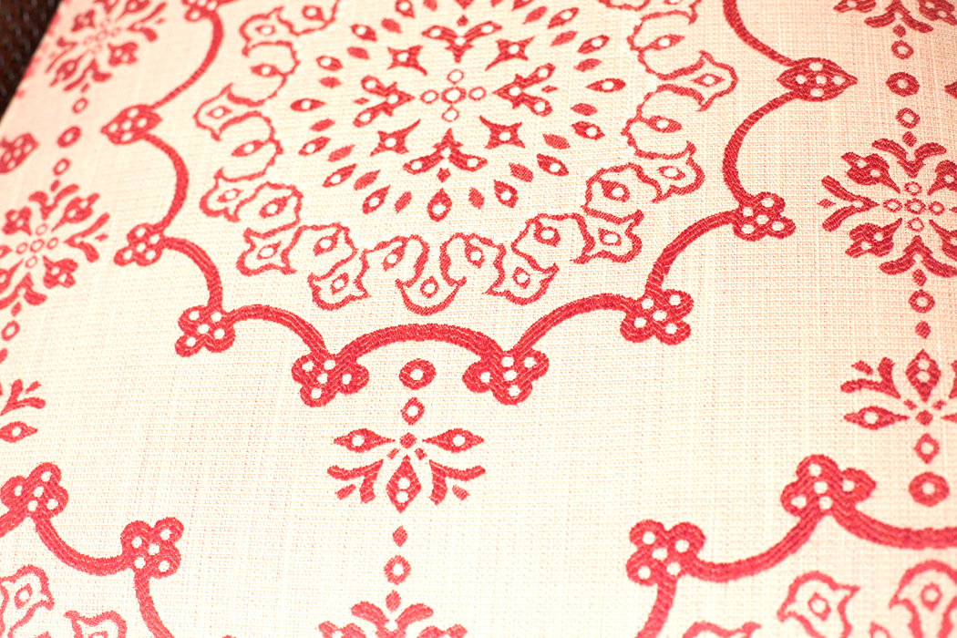 Ethan Allen Fabric and Cane Chair