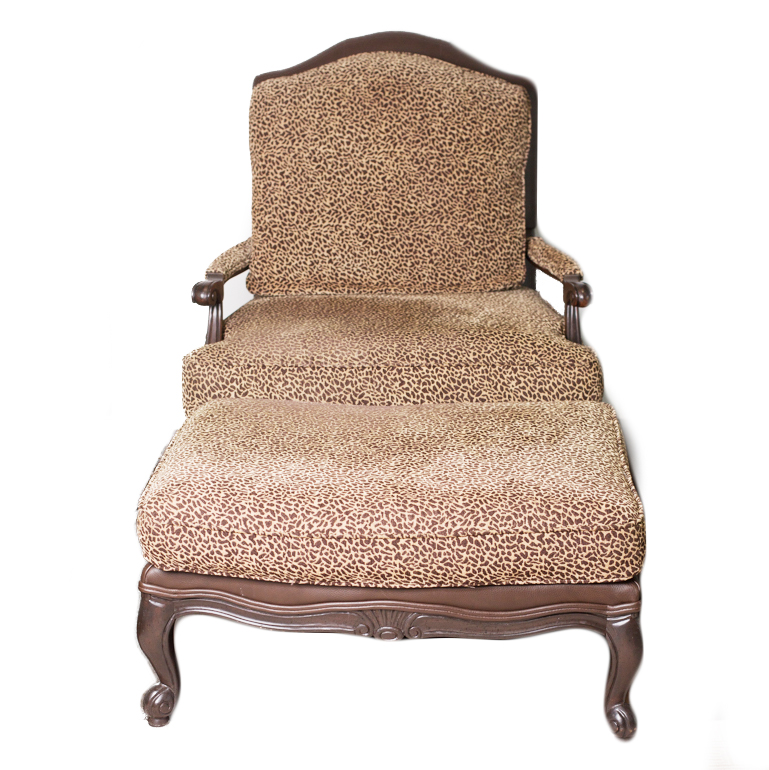 Ethan Allen Harris Chair and Ottoman