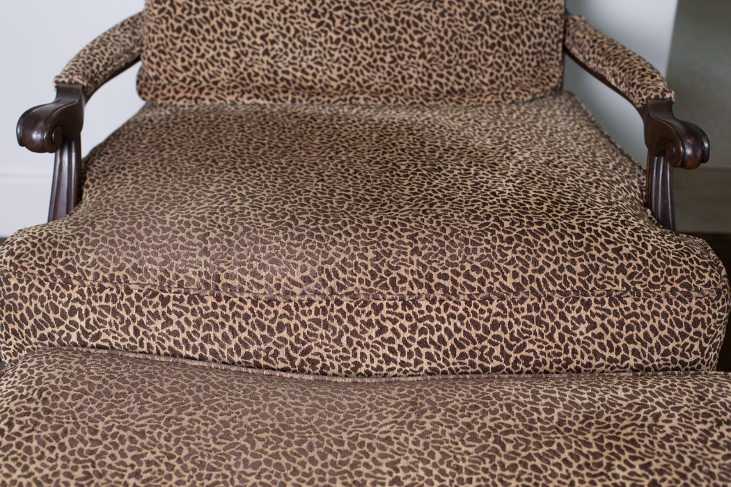 Ethan Allen Harris Chair and Ottoman