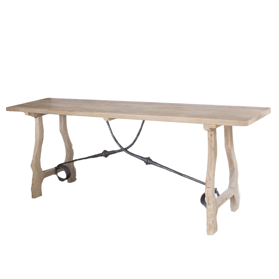 Wisteria Rustic Trestle Console Table