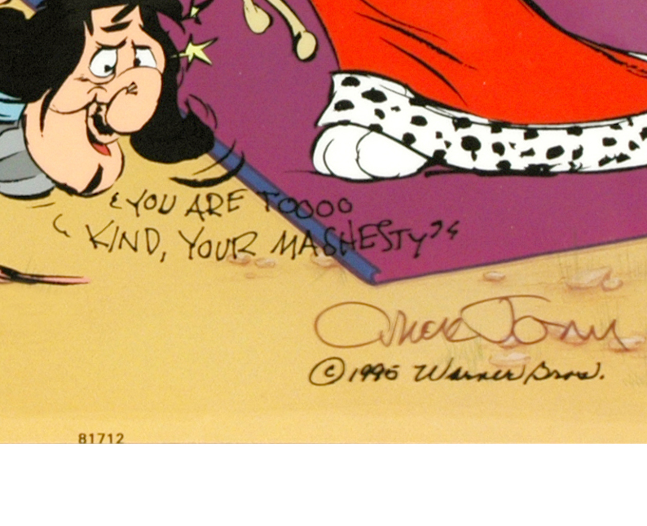 Chuck Jones "Sir Loin of Beef" Animation Cel