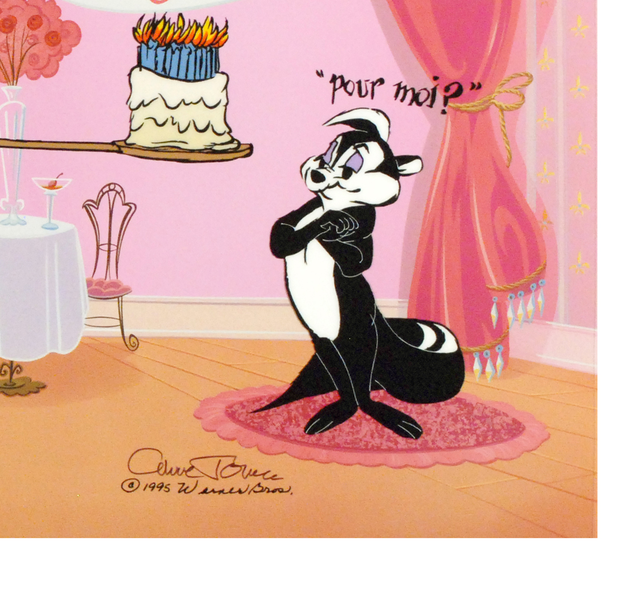 Chuck Jones "Pepe's 50th Birthday" Numbered and Signed Cel