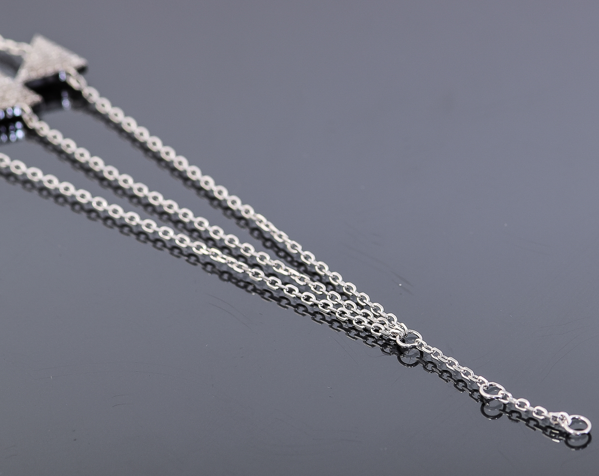 Sterling Silver Triangle Charm Bracelet