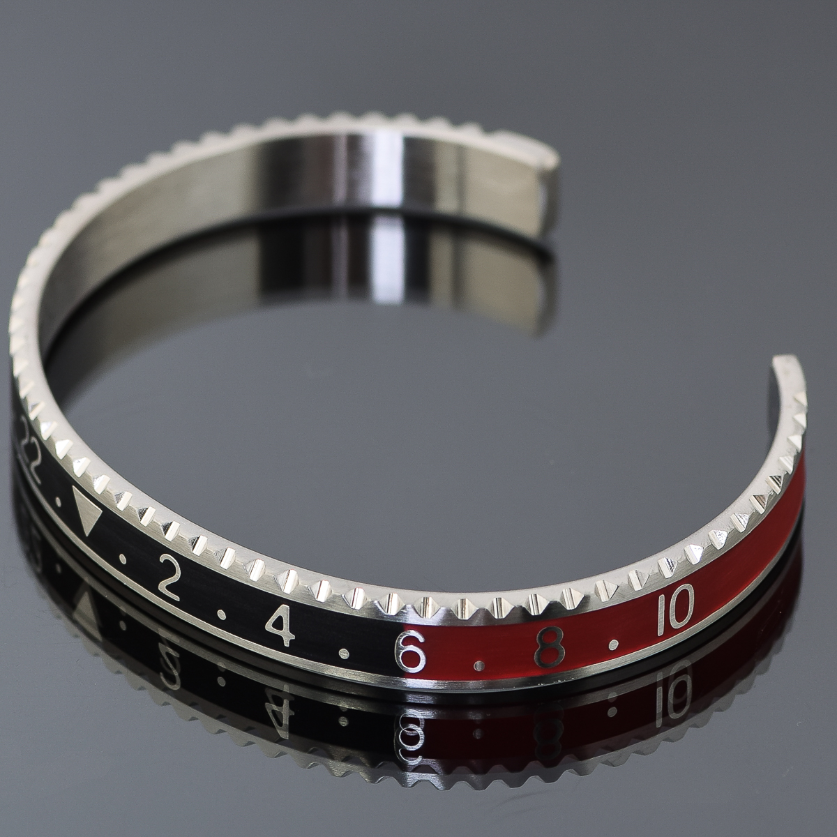 Stainless Steel Enameled Cuff Bracelet