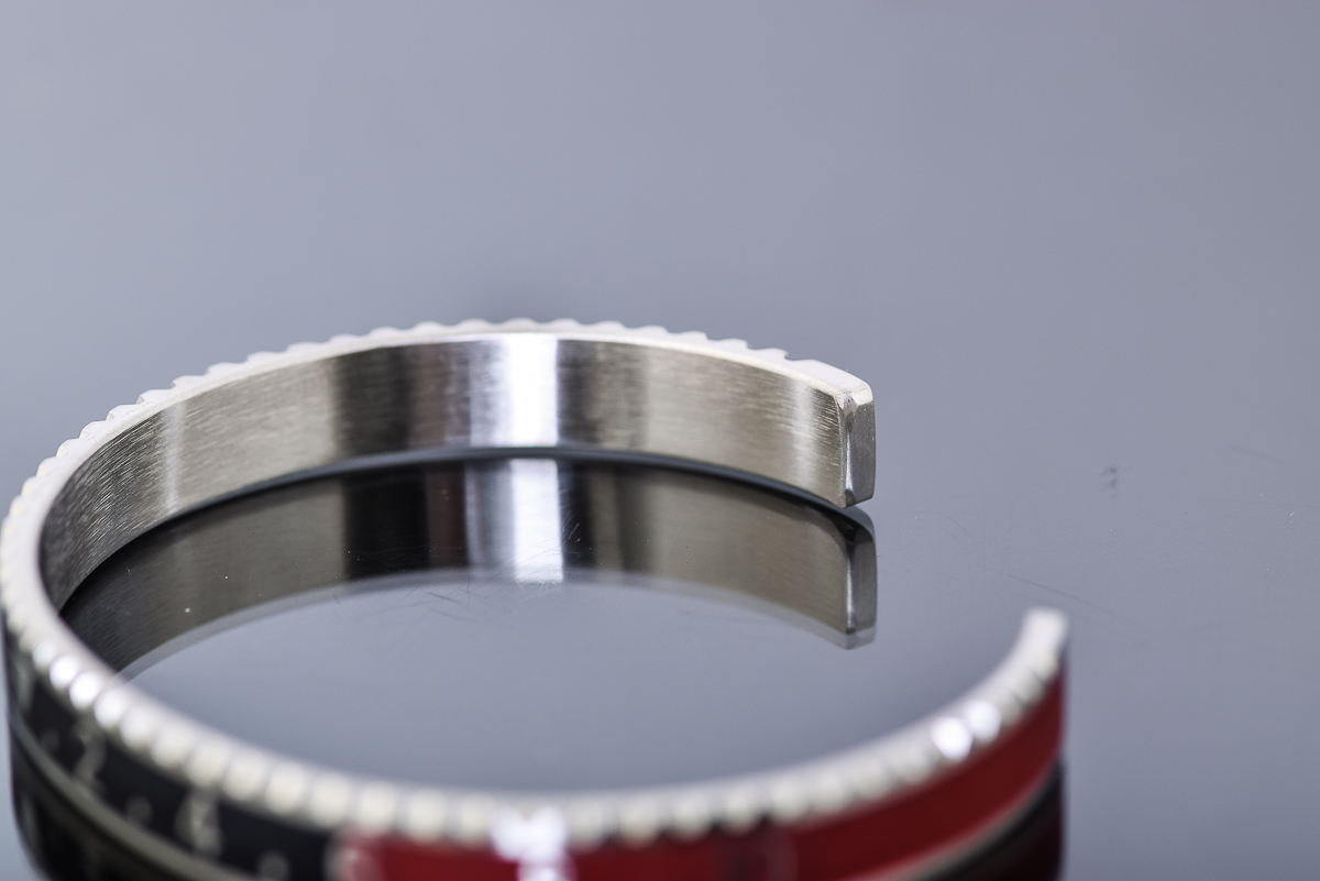 Stainless Steel Enameled Cuff Bracelet