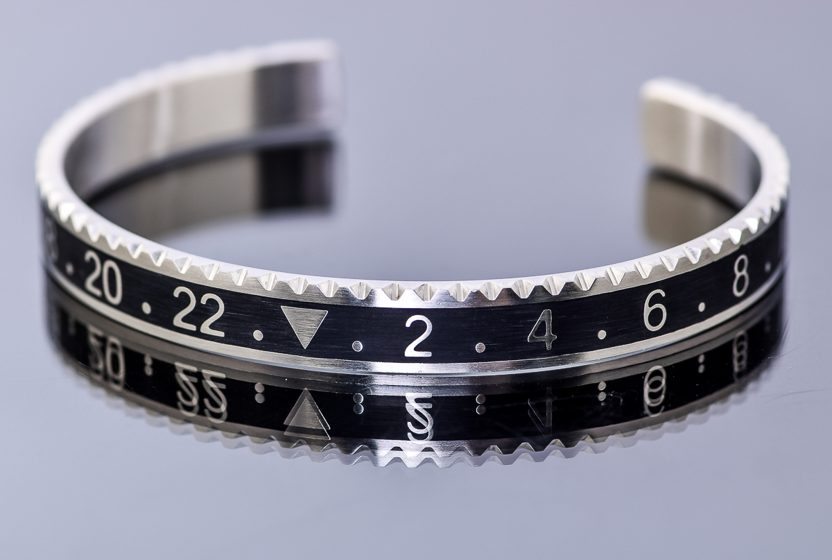 Enameled Stainless Steel Cuff Bracelet