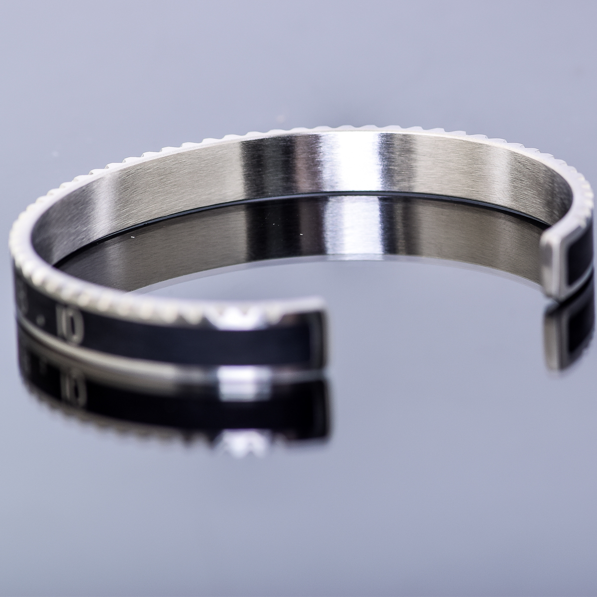 Enameled Stainless Steel Cuff Bracelet