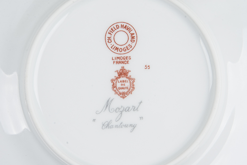 C.H. Field Haviland Limoges Mozart "Chantoung" China