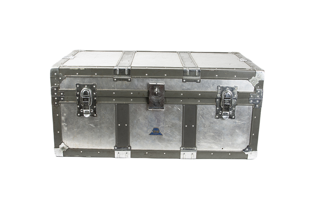 Vintage Japanese Kowa Aluminum Steamer Trunk