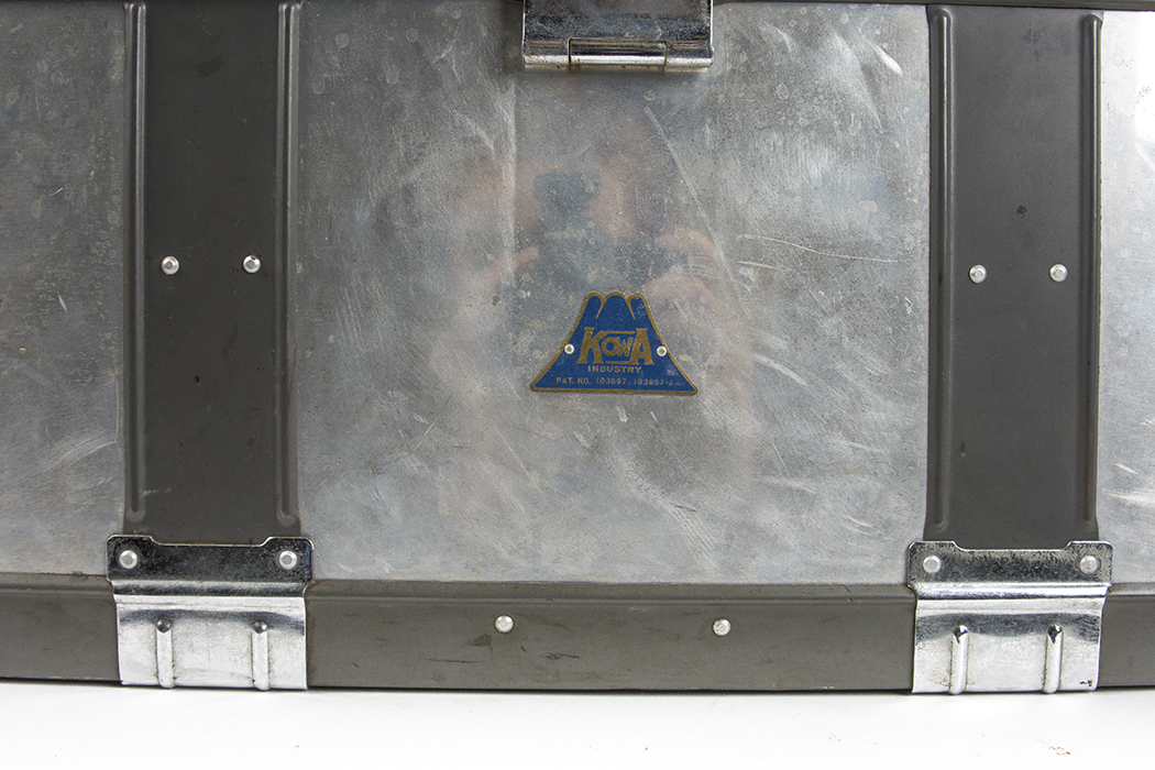 Vintage Japanese Kowa Aluminum Steamer Trunk