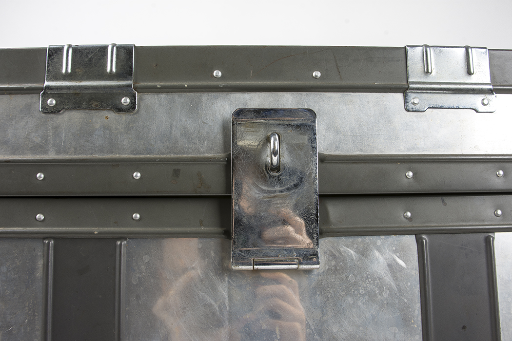 Vintage Japanese Kowa Aluminum Steamer Trunk